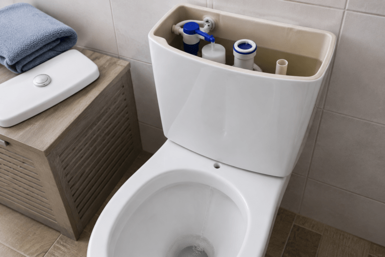 Vodokotlić curi voda u WC šolju zbog neispravnog ventila